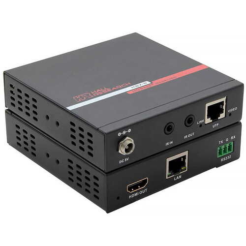 Hall Technologies HDMI Video Extender With Ultra-HD AV, IR, RS232 and Ethernet (Receiver)