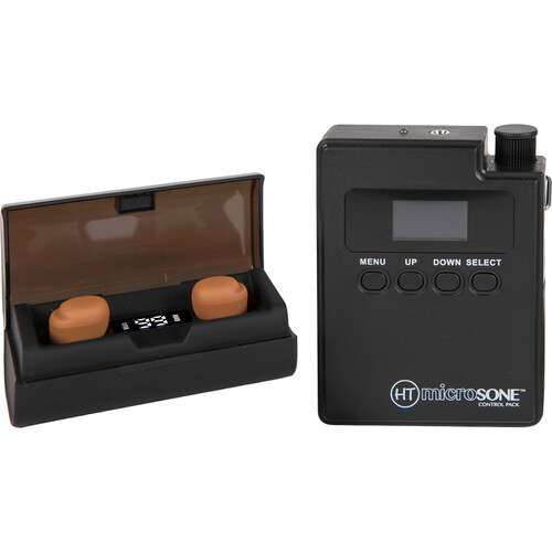 Halter Technical Microsone Discreet Audio Monitoring System (Dark Skin Tone, 174 to 217 + 470 to 608 MHz)