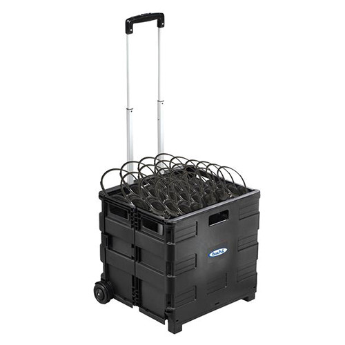 HamiltonBuhl EZ/50 Hear-U-Go 50 Pack Personal Economical Headphones in Rolling Crate