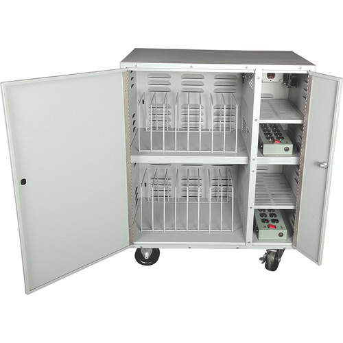 HamiltonBuhl LTCC20 20-Bay Stackable Charging Cart for 20 iPad/Laptop Computer
