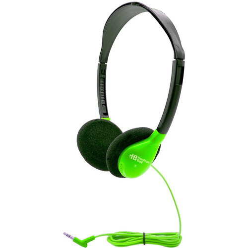 HamiltonBuhl Personal On-Ear Stereo Headphone - 200 Pack (Green)