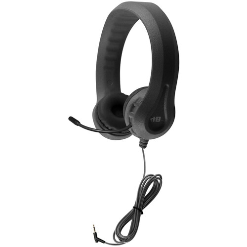 HamiltonBuhl Kids Flex-Phones Headset with Gooseneck Microphone (Black, 42-Pack)