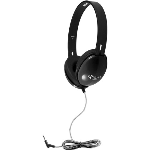 HamiltonBuhl Primo Stereo Headphones - 100 Pack (Black)