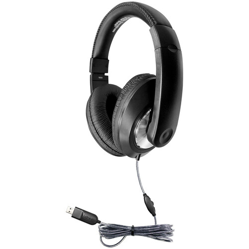 HamiltonBuhl Smarttrek Stereo HeadPhone In/Line Volume Control / USB - 50-Pack