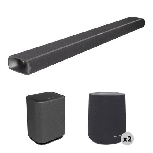 Harman Kardon Enchant 1100 315W Dolby Atmos Soundbar with Enchant Subwoofer & Dual Home Speaker Kit
