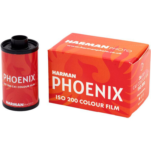 HARMAN technology Phoenix 200 Color Negative Film (35mm Roll Film, 36 Exposures, Expires 12/2025)