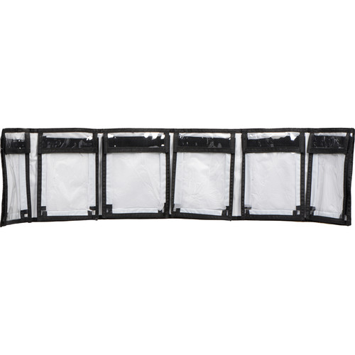 Harrison Six-Pocket Cable Wallet (Black, 6 x 8")