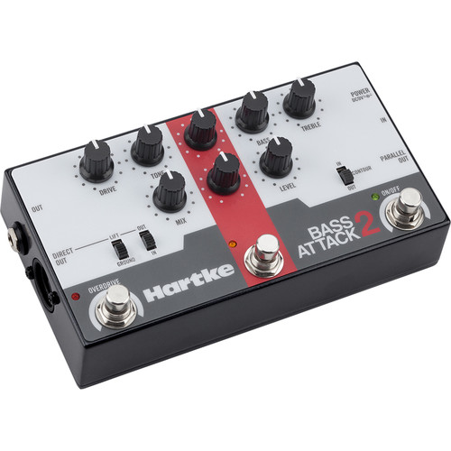 Hartke Bass Attack 2 - Electric Bass Preamp/Direct Box with Overdrive