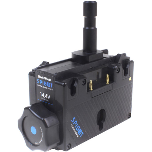 Hawk-Woods SPG-14A Light Stand Dual Battery Power Adapter (14V, Gold Mount)