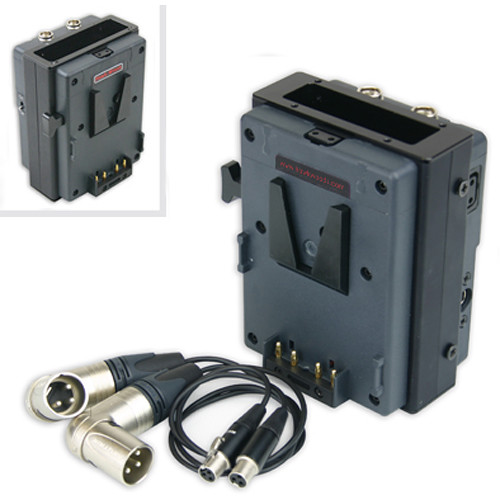 Hawk-Woods VL-RM8 V-Mount Power Holder for Slot-Mount Wireless Receiver with 25-Pin Sub-D Connector on Sony PMW F55/F5 Camcorders
