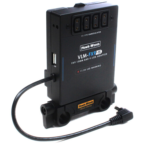 Hawk-Woods VLM-FX9-15 V-Lok Camera Mount with 4 x D-Tap