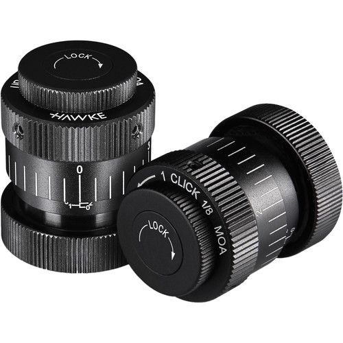 Hawke Sport Optics Interchangeable 1/8 MOA Turrets for 8-40x56 Sidewinder ED Riflescope