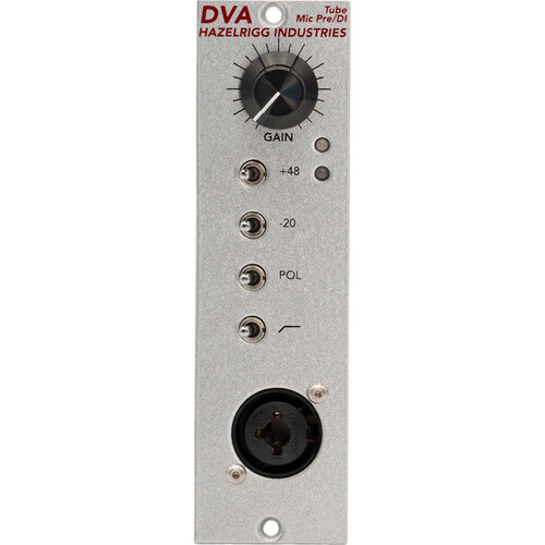 HAZELRIGG INDUSTRIES DVA 500 Series Vacuum Tube Microphone Preamplifier/DI