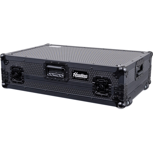 Headliner Low-Profile Flight Case with Wheels for Pioneer DJ XDJ-RX3 (Pitch Black)