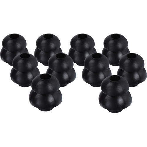 Hear Technologies EarFills Silicone Sleeves for Future Sonics Spectrum Series G10 (Black, Large, 3 Pair)