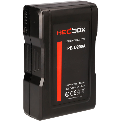 Hedbox PB-D200A Pro Gold Mount Lithium-Ion Battery Pack (14.8V, 13200mAh)