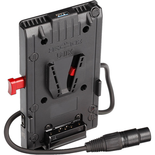 Hedbox UNIX-4X V-Mount Adapter Power Plate with 4-Pin XLR Cable