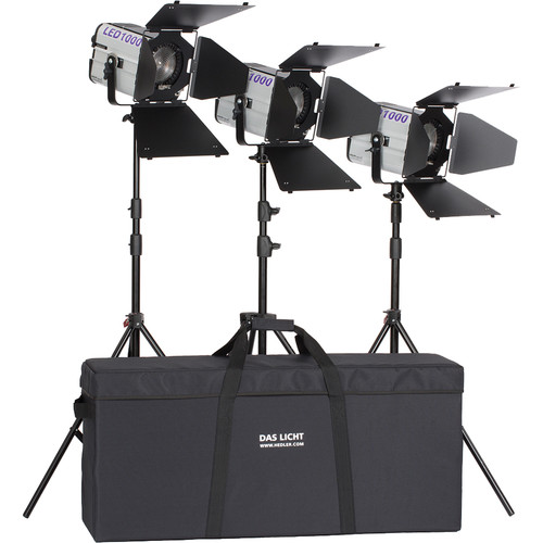 Hedler Profilux LED1000/LED1000x 3-Light Portrait Kit