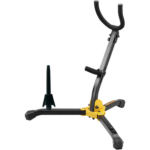 HERCULES Stands Alto/Tenor Saxophone Stand with Deluxe Velvet Peg for Clarinet/Flute