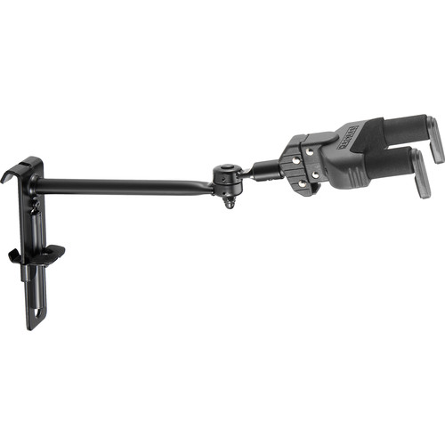HERCULES Stands GSP50HB Auto-Swivel, Auto-Grip Yoke Hanger for Guitar/Bass (Adjustable Gridwall Mount, Long Arm)