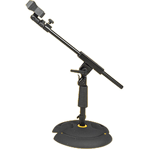 HERCULES Stands MS120BPRO Low-Profile Mic Stand with Telescoping Boom Arm
