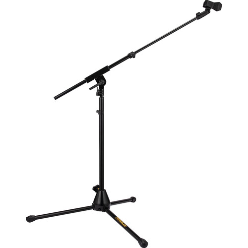 HERCULES Stands Low-Profile Microphone Stand with Telescopic Arm
