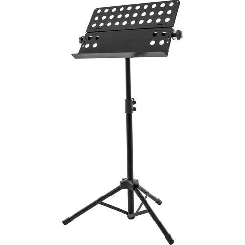 HERCULES Stands Folding Orchestra Music Stand with Perforated Desk Platform