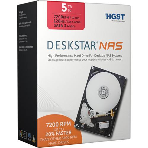 HGST 5TB Deskstar 7200rpm SATA III 3.5