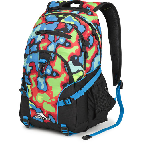 High Sierra Loop Backpack (Heat Map / Black / Pool)