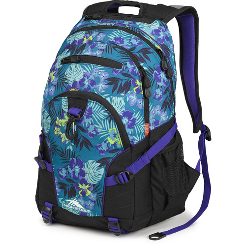 High Sierra Loop Backpack (Aloha / Black / Deep Purple)