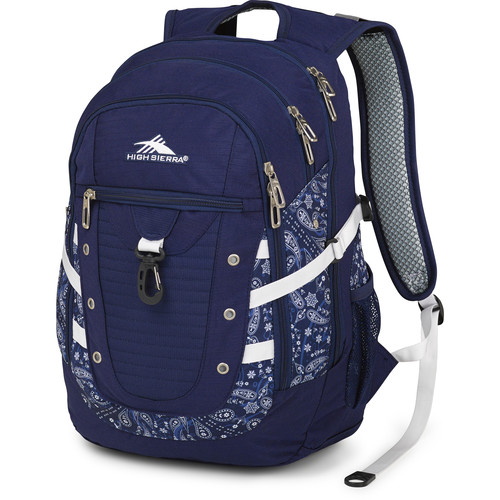 High Sierra Tactic Backpack (True Navy / Bandana / White)