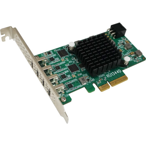 HighPoint RocketU 1344D 4-Port USB 3.2 Gen 2 Type-C PCIe 3.0 x4 Adapter