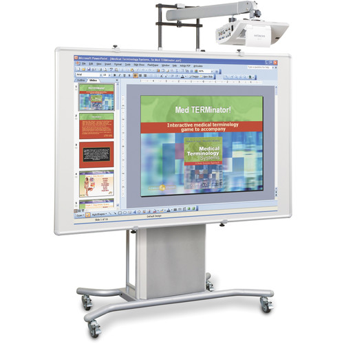Hitachi iTeach Mobile Electric Interactive Whiteboard Stand with SST Arm