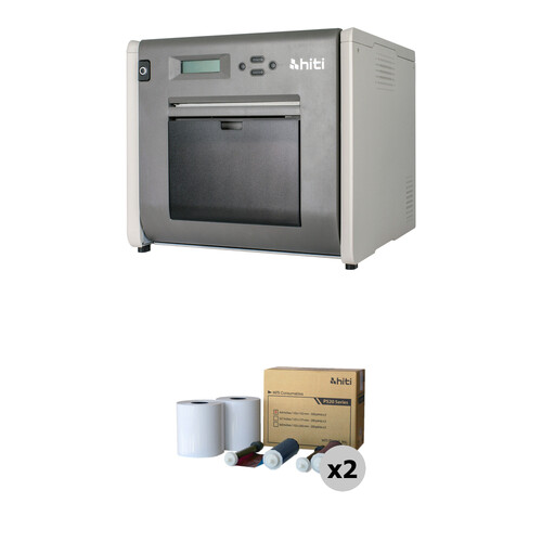 HiTi P525L Photo Printer with 4 x 6" Print Kit (2-Pack, 2000 Prints)