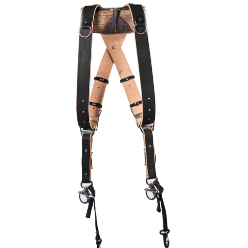 HoldFast Gear MoneyMaker 2-Camera Harness (Bridle Black, Small)