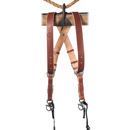 HoldFast Gear MoneyMaker 2-Camera Harness (Chestnut, Small)