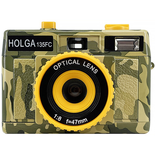 Holga 135FC Camera with Flash (Green Camo)