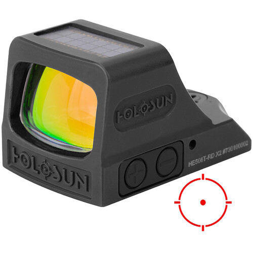 Holosun HE508T X2 Open Reflex Sight (Red Circle-Dot Reticle)