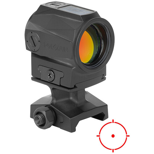 Holosun Solar-Charging Rifle Sight (Red 2 MOA Dot & 65 MOA Circle Reticle)