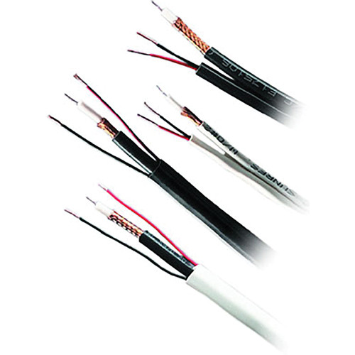 Honeywell 50131001 95% BC Braid Shield + 18/2 Stranded Siamese CL2 Cable (White)