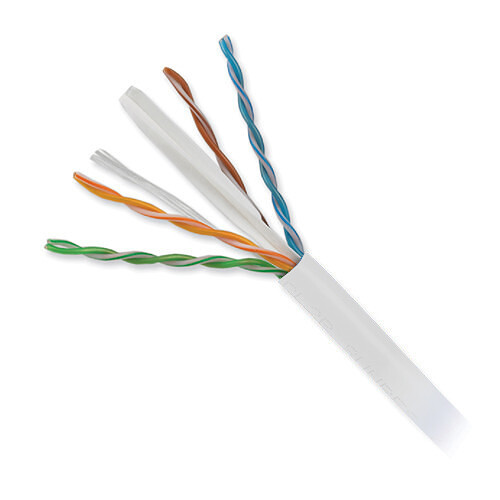 Honeywell 4-Pair 23 AWG CAT6 Plus Riser Cable (1000' Reel in-a-Box, White)
