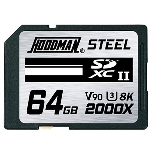 Hoodman 64GB Steel 2000x SDXC UHS-II Memory Card