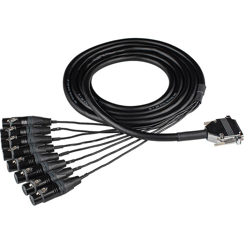 Hosa Technology Edge 8-Channel Analog Snake DB25 to XLR3F (13.2')