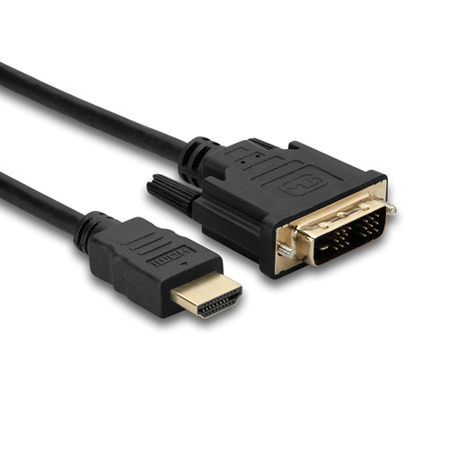 Hosa Technology Standard Speed HDMI Male to DVI-D Male Cable (3')