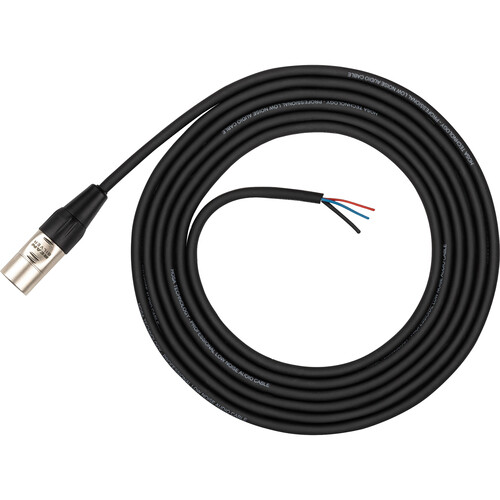 Hosa Technology 3-Pin XLR Male to Bare End Cable (10')