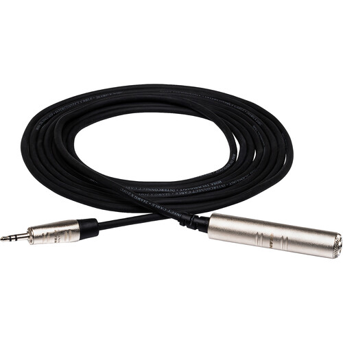 Hosa Technology REAN 1/4" TRS Female to 3.5mm TRS Male Pro Headphone Adapter Cable (10')