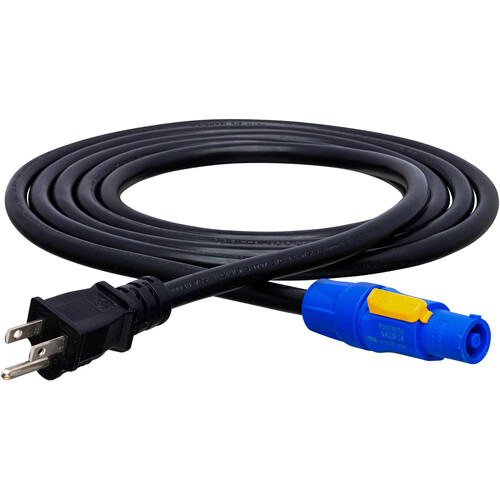 Hosa Technology Neutrik powerCON to Hosa NEMA 5-15P Cable (10')