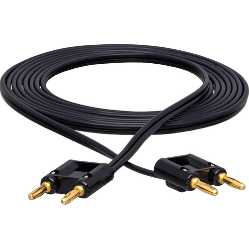 Hosa Technology Dual Banana Male to Dual Banana Male Speaker Cable (Black Zip, 20')