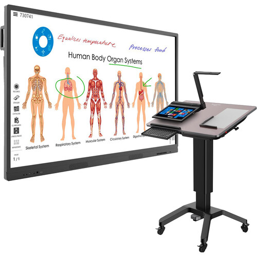 HoverCam Pilot X i5 Tablet Bundle with 75" FusionBoard Interactive Flat Panel