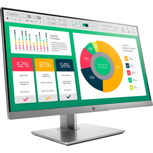 HP EliteDisplay E223 1FH45AA 21.5" 16:9 Full HD IPS Monitor (Silver)